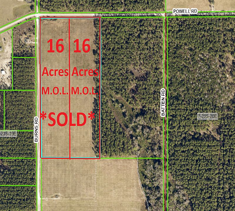 SOLD 31.6 Acres in (2) 15.8 Acre Sites, Powell Rd, Brooksville, Hernando County, Florida 34601 SOLD